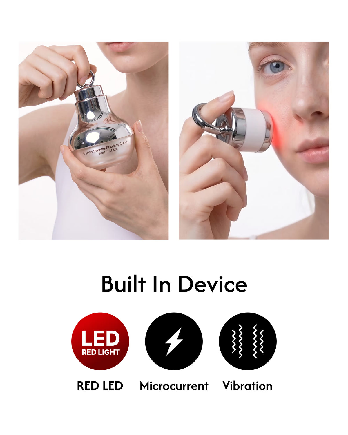 ペプチド7Xリフティングクリーム（美顔器一体型）